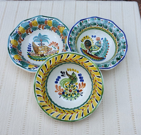 Juego de 3 cuencos para pasta con harina mixta, multicolores 