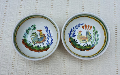 Rooster Small Bowl 4.9 in D Set of 2 pieces MultiColors