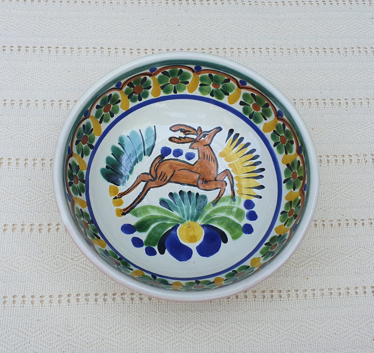 Tazón de sopa/cereal de ciervo 16.9 oz Multicolor 