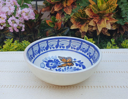 Monarch Butterfly Cereal/Soup Bowl 16.9 Oz Multicolor