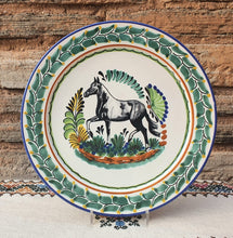 Horse Decorative / Serving Flat Platter 13.8" D MultiColors