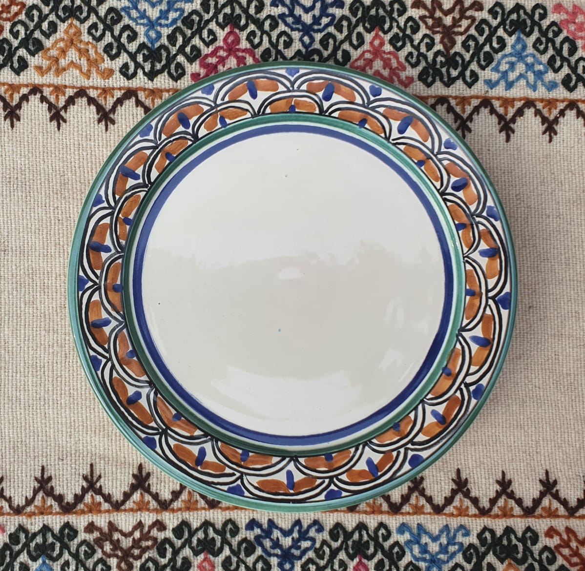 Plate with Morisco border MultiColors