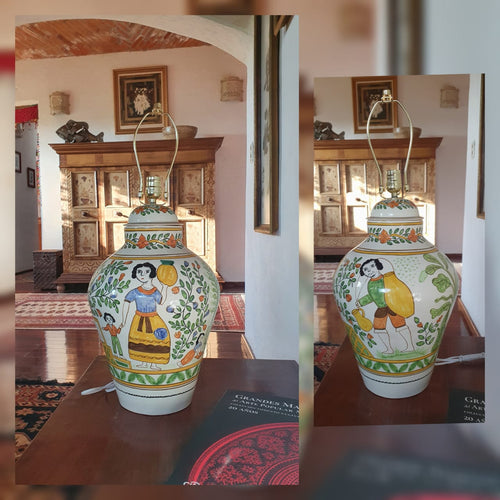 Lamp Decorative Vase Woman & Man Pattern 26.3