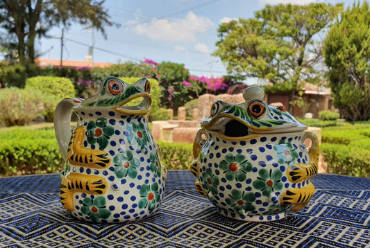 Frog Sugar & Cream Set of 2 MultiColors
