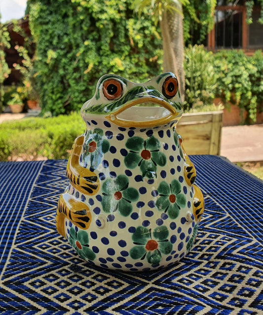 Frog Creamer Pitcher 10 Oz MultiColors