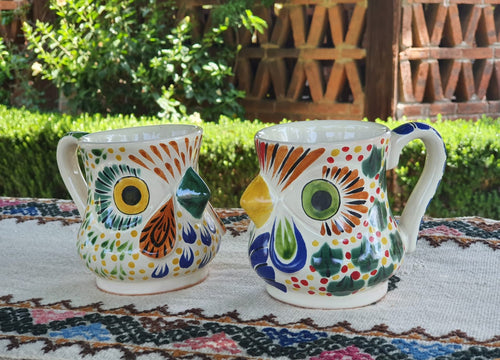Rooster Coffee Mug 13 Oz Set of 2 Multicolor