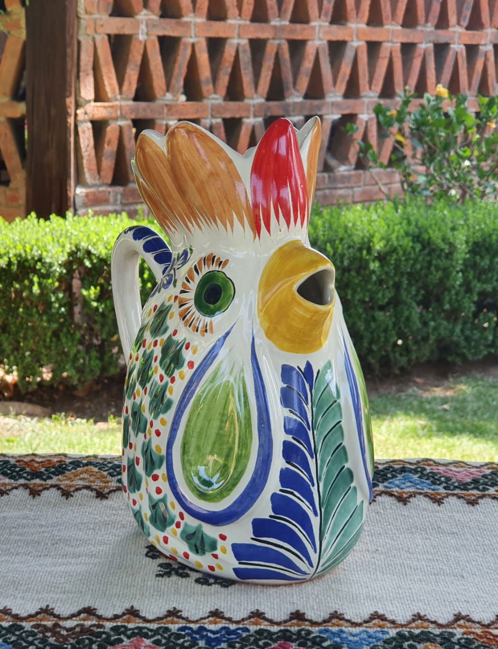 Jarra de agua de gallo, 10.0 in de altura, 54 onzas, multicolor 