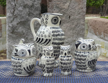 Owl Set of 5 Black and White