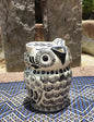 Jarra de crema Owl 13 Oz blanco y negro 