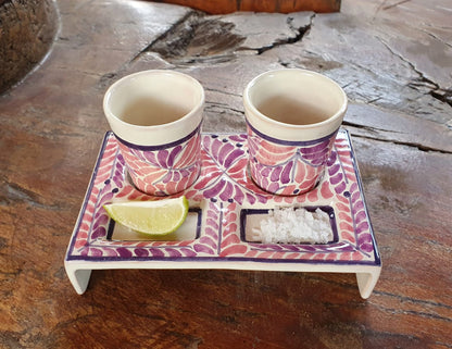 Party Teq Shot Set Milestones Pattern Purple Color