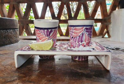 Party Teq Shot Set Milestones Pattern Purple Color