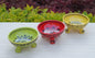 Footed Bowls Set of 3 Multi-colors