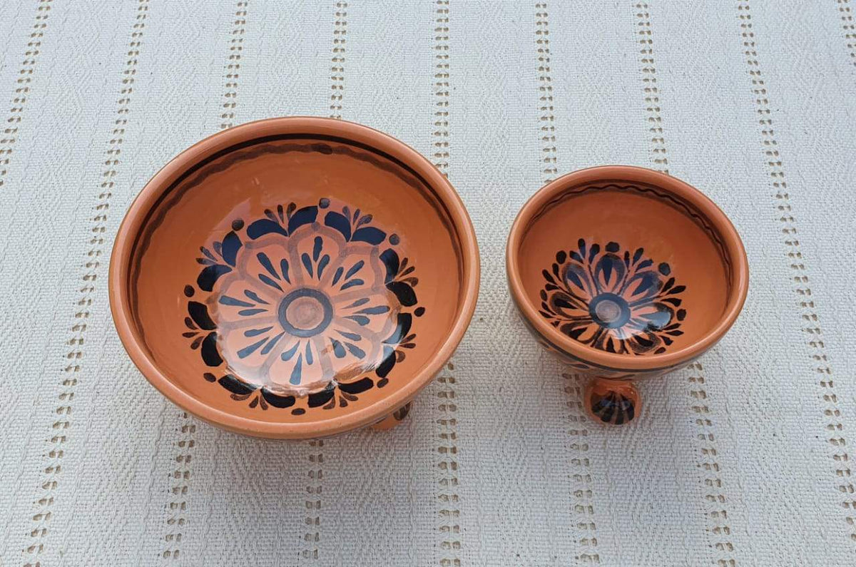 Footed Bowls Set of 2 Choose Your Favorite Color