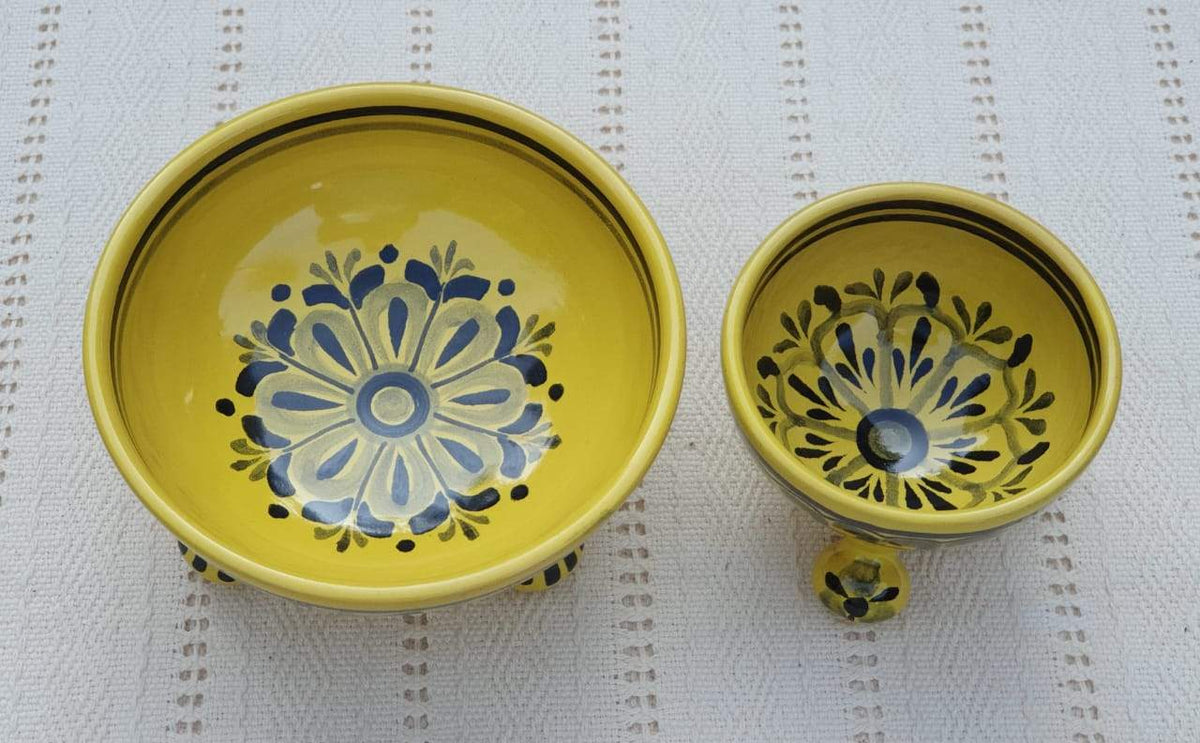 Footed Bowls Set of 2 Choose Your Favorite Color