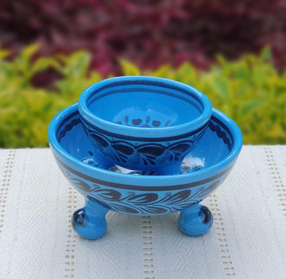 Footed Bowls Set of 2 Choose Your Favorite Color