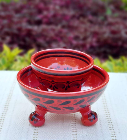 Footed Bowls Set of 2 Choose Your Favorite Color