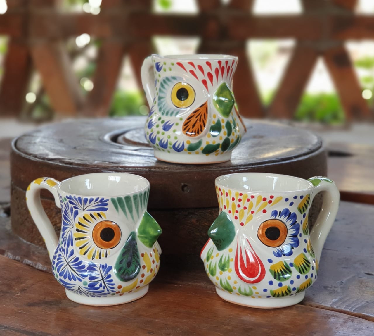 Rooster Coffee Mug 13 oz Set of 3 Mexican handcrafts culture mexico