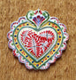 Ornament Love Heart 5*5" Flat MultiColors