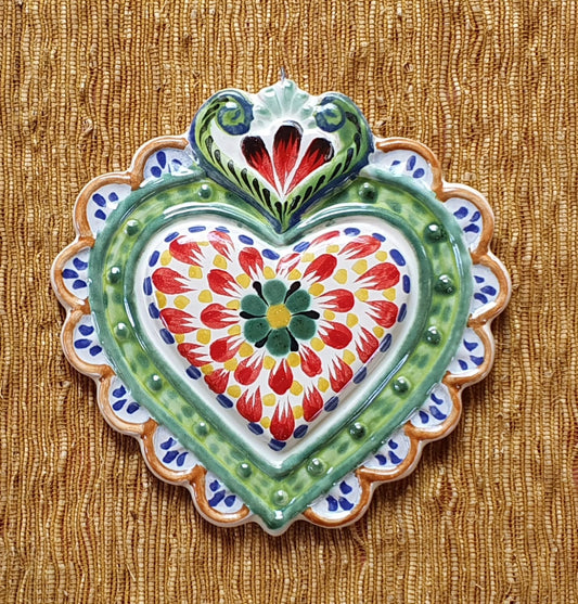 Ornament Love Heart 5*5" Flat MultiColors