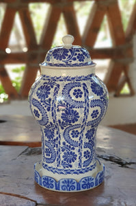 Decorative Vase Olan Blue and White