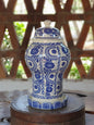 Decorative Vase Olan Blue and White