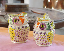 Owl Sugar & Creamer Set of 2 Purple Colors