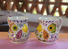 Rooster Coffee Mug 13 Oz Set of 2 Purple Colors