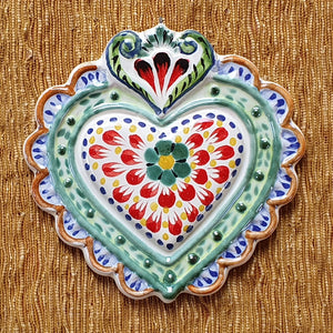 Ornament Love Heart 5*5" Flat MultiColors