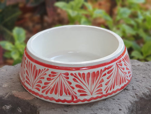 Dog Bowls Red Colors