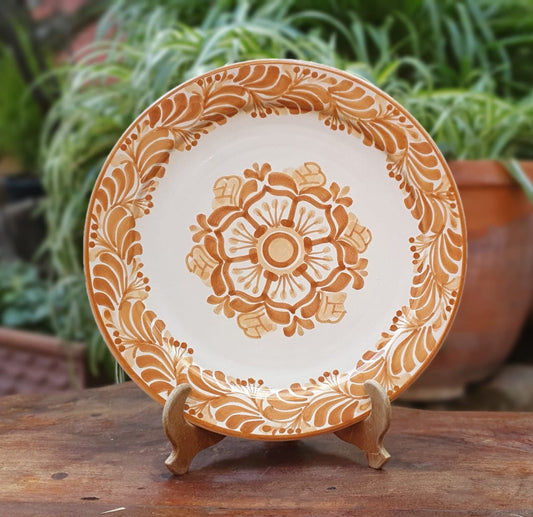 Flower Plates Terracota Colors