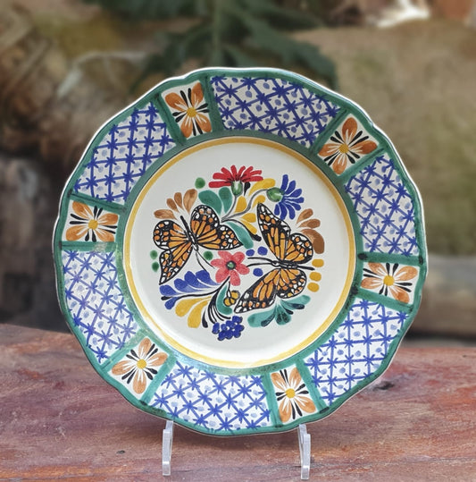Monarch Butterfly Flower Shape Plate MultiColors