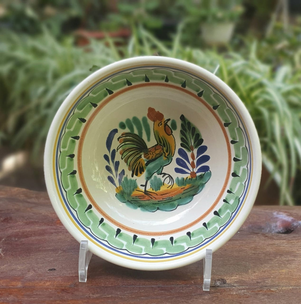 Rooster Cereal/Soup Bowl 16.9 Oz Multi-colors
