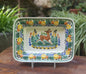 Cuenco rectangular Ciervo 11*7.9" Multicolores 