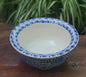 Ring Salad Bowls Milestone Pattern Blue and White