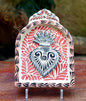 Decorative Sacred Heart Altarpiece 8.9" Height MultiColors