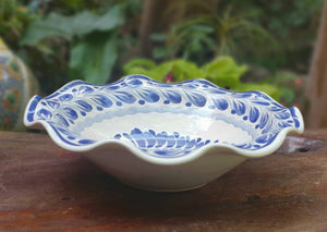 Chicken Flouted Pasta Bowl Blue and White