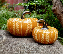 Decorative Ceramics Pumpkin Set of 2 pieces Terracota Colors