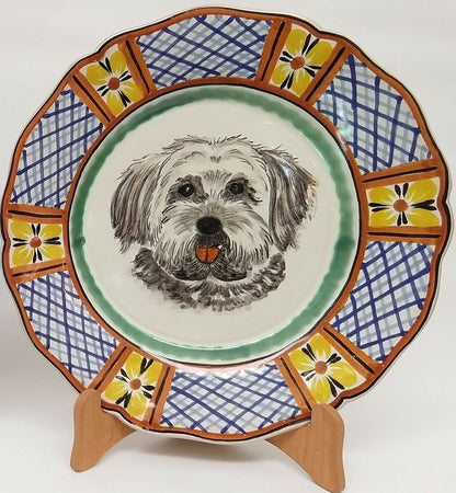 Plato para Perros Hecho a Medida 11" D Colores II (haz tu pedido y envíanos la foto de tu amigo!!) 