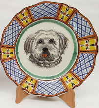 Custom Made Dog Plate 11" D Colors II (place your order and send us the picture of your friend!!)