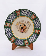 Custom Made Dog Plate 11" D Colors (place your order and send us the picture of your friend!!)