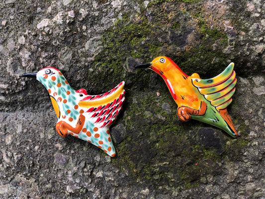 Ornament Hummingbird Flat Set of 2 MultiColors