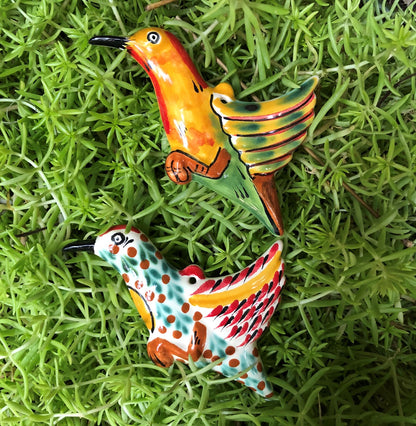 Ornament Hummingbird Flat Set of 2 MultiColors