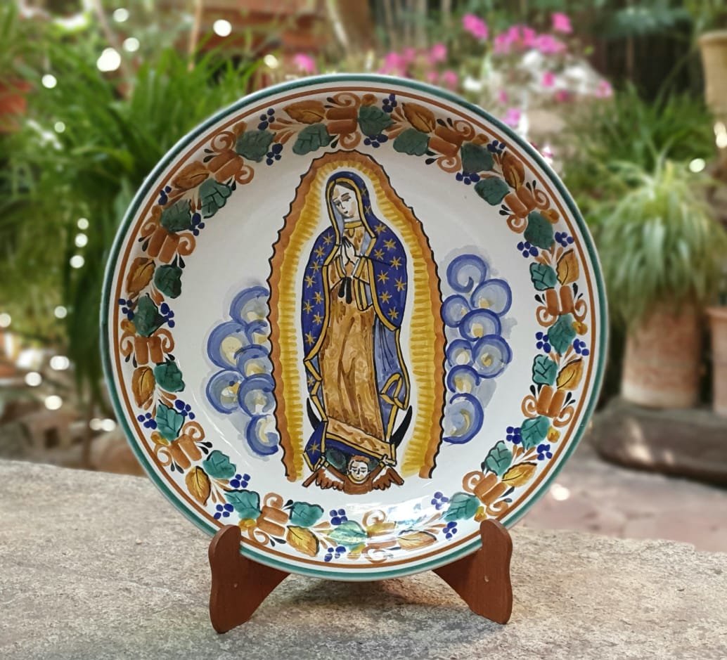 Decorative Lady of Guadalupe Plates handcrafts handmade mexico