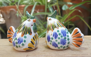 New Rooster Salt and Pepper Shaker Set Multi-colors