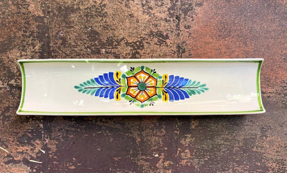 Flower Canoe Snack Dish 17.7 in L