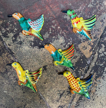 Ornament Hummingbird Flat Set of 5 MultiColors