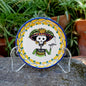 Catrina Bread Plate / Tapa Plate 6.3" D MultiColors