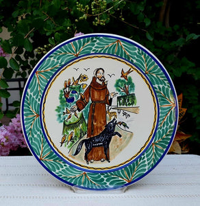 Saint Francis Decorative Plate MultiColors
