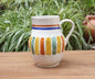 Happy Stripes Pitcher 33.8 Oz MultiColors