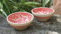 Milestones Pattern Small Bowl 4.9 in D Set of 2 Pieces Blue or Red Colors
